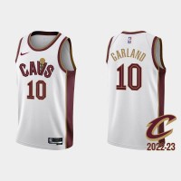 Nike Cleveland Cavaliers #10 Darius Garland White Men's NBA 2022-23 Association Edition Jersey
