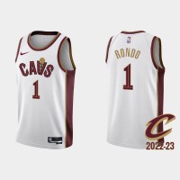 Nike Cleveland Cavaliers #1 Rajon Rondo White Men's NBA 2022-23 Association Edition Jersey