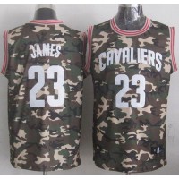 Cleveland Cavaliers #23 LeBron James Camo Stealth Collection Stitched NBA Jersey