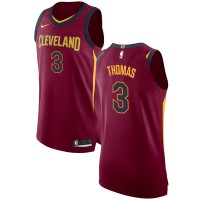 Nike Cleveland Cavaliers #3 Isaiah Thomas Red NBA Authentic Icon Edition Jersey