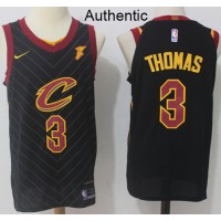Nike Cleveland Cavaliers #3 Isaiah Thomas Black NBA Authentic Statement Edition Jersey