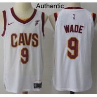 Nike Cleveland Cavaliers #9 Dwyane Wade White NBA Authentic Association Edition Jersey