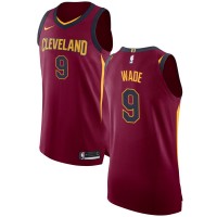 Nike Cleveland Cavaliers #9 Dwyane Wade Red NBA Authentic Icon Edition Jersey