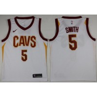 Nike Cleveland Cavaliers #5 J.R. Smith White Association Edition NBA Swingman Jersey
