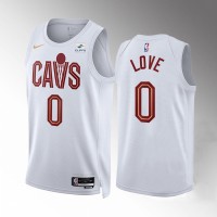 Cleveland Cleveland Cavaliers #0 Kevin Love Men's White Nike NBA 2022-23 Association Edition Jersey