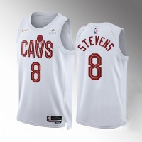 Cleveland Cleveland Cavaliers #8 Lamar Stevens Men's White Nike NBA 2022-23 Association Edition Jersey