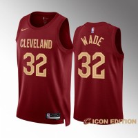 Cleveland Cleveland Cavaliers #32 Dean Wade Men's Wine Nike NBA 2022-23 Icon Edition Jersey