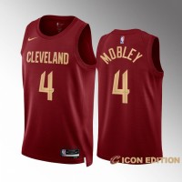 Cleveland Cleveland Cavaliers #4 Evan Mobley Men's Wine Nike NBA 2022-23 Icon Edition Jersey