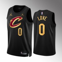 Cleveland Cleveland Cavaliers #0 Kevin Love Men's Black Nike NBA 2022-23 Statement Edition Jersey