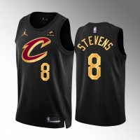 Cleveland Cleveland Cavaliers #8 Lamar Stevens Men's Black Nike NBA 2022-23 Statement Edition Jersey