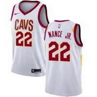 Nike Cleveland Cavaliers #22 Larry Nance Jr. White NBA Swingman Association Edition Jersey