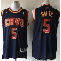 Revolution 30 Cleveland Cavaliers #5 J.R. Smith Navy Blue CavFanatic Stitched NBA Jersey