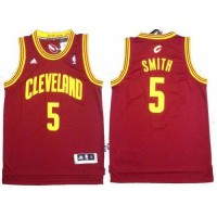 Revolution 30 Cleveland Cavaliers #5 J.R. Smith Red Stitched NBA Jersey