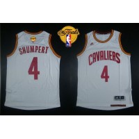Revolution 30 Cleveland Cavaliers #4 Iman Shumpert White The Finals Patch Stitched NBA Jersey