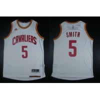 Revolution 30 Cleveland Cavaliers #5 J.R. Smith White Stitched NBA Jersey