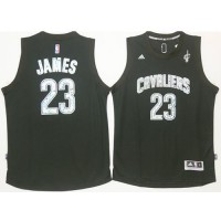 Cleveland Cavaliers #23 LeBron James Black Diamond Fashion Stitched NBA Jersey