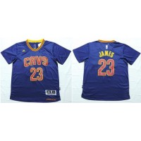 Cleveland Cavaliers #23 LeBron James Navy Blue Short Sleeve Stitched NBA Jersey