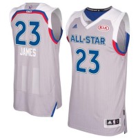 Cleveland Cavaliers #23 LeBron James Gray 2017 All-Star Stitched NBA Jersey