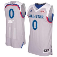 Cleveland Cavaliers #0 Kevin Love Gray 2017 All-Star Stitched NBA Jersey