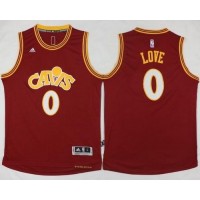 Cleveland Cavaliers #0 Kevin Love Red CAVS Stitched NBA Jersey