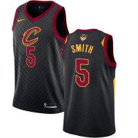 Nike Cleveland Cavaliers #5 J.R. Smith Black The Finals Patch NBA Swingman Statement Edition Jersey