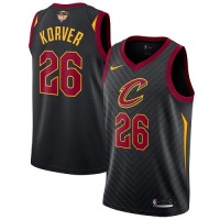 Nike Cleveland Cavaliers #26 Kyle Korver Black The Finals Patch NBA Swingman Statement Edition Jersey