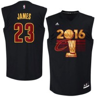 Cleveland Cavaliers #23 LeBron James Black 2016 NBA Finals Champions Stitched NBA Jersey