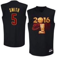 Cleveland Cavaliers #5 J.R. Smith Black 2016 NBA Finals Champions Stitched NBA Jersey