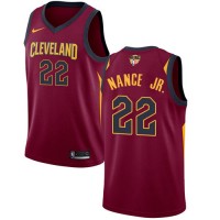 Nike Cleveland Cavaliers #22 Larry Nance Jr. Red The Finals Patch NBA Swingman Icon Edition Jersey