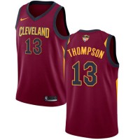 Nike Cleveland Cavaliers #13 Tristan Thompson Red The Finals Patch NBA Swingman Icon Edition Jersey
