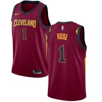 Nike Cleveland Cavaliers #1 Derrick Rose Red NBA Swingman Icon Edition Jersey