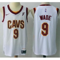 Nike Cleveland Cavaliers #9 Dwyane Wade White NBA Swingman Association Edition Jersey