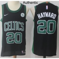 Nike Boston Celtics #20 Gordon Hayward Black NBA Authentic Statement Edition Jersey
