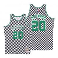 Mitchell & Ness Boston Celtics #20 Gordon Hayward White Checkerboard HWC Throwback NBA Jersey