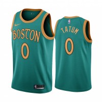 Nike Boston Celtics #0 Jayson Tatum Green 2019-20 City Edition NBA Jersey
