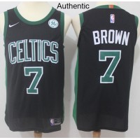 Nike Boston Celtics #7 Jaylen Brown Black NBA Authentic Statement Edition Jersey