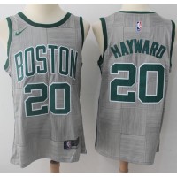 Nike Boston Celtics #20 Gordon Hayward Gray NBA Swingman City Edition Jersey