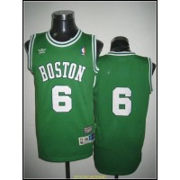 Boston Celtics #6 Bill Russell Stitched Green Adidas Throwback NBA Jersey