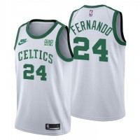 Boston Boston Celtics #24 Bruno Fernando Men's Nike Releases Classic Edition NBA 75th Anniversary Jersey White