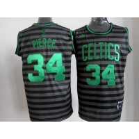 Boston Celtics #34 Paul Pierce Black/Grey Groove Stitched NBA Jersey