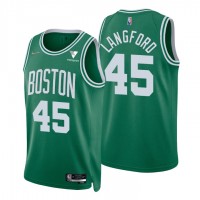 Nike Boston Celtics #45 Romeo Langford Green Men's 2021-22 NBA 75th Anniversary Diamond Swingman Jersey - Icon Edition