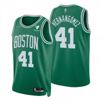 Nike Boston Celtics #41 Juancho Hernangomez Green Men's 2021-22 NBA 75th Anniversary Diamond Swingman Jersey - Icon Edition