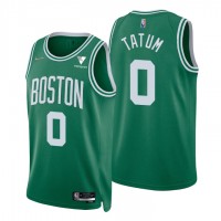 Nike Boston Celtics #0 Jayson Tatum Green Men's 2021-22 NBA 75th Anniversary Diamond Swingman Jersey - Icon Edition