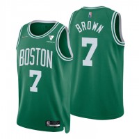 Nike Boston Celtics #7 Jaylen Brown Green Men's 2021-22 NBA 75th Anniversary Diamond Swingman Jersey - Icon Edition