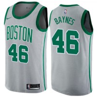 Nike Boston Celtics #46 Aron Baynes Gray NBA Swingman City Edition Jersey