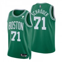 Nike Boston Celtics #71 Dennis Schroder Green Men's 2021-22 NBA 75th Anniversary Diamond Swingman Jersey - Icon Edition