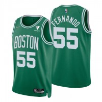 Nike Boston Celtics #55 Bruno Fernando Green Men's 2021-22 NBA 75th Anniversary Diamond Swingman Jersey - Icon Edition