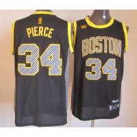Boston Celtics #34 Paul Pierce Black Electricity Fashion Stitched NBA Jersey