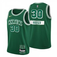 Boston Boston Celtics #30 Sam Hauser Men's Nike Green 2021/22 Swingman NBA Jersey - City Edition