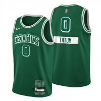 Boston Boston Celtics #0 Jayson Tatum Men's Nike Green 2021/22 Swingman NBA Jersey - City Edition